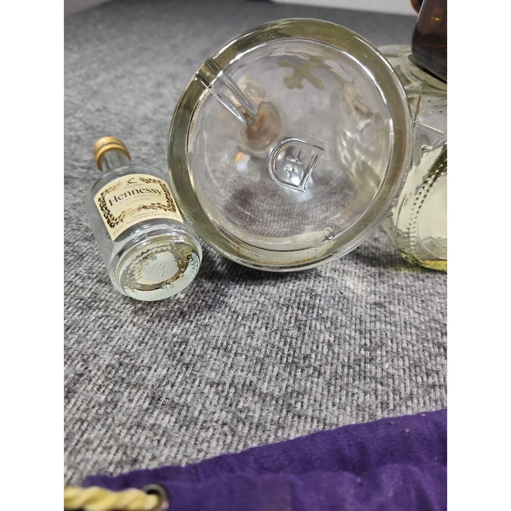 D'USSE Cognac Crown Royal Vanilla Don Julio Tequilla Hennessy Bottle And Bag Lot